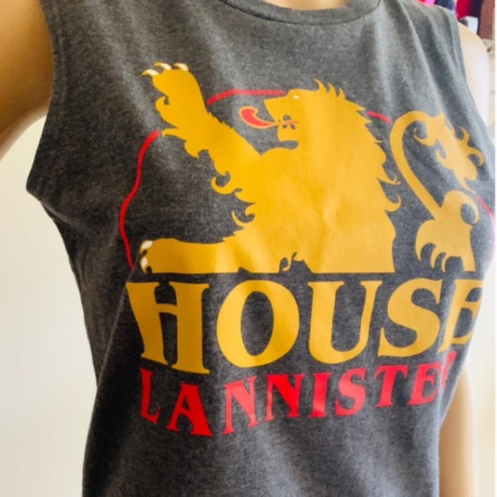 Game Of Thrones Tank Top Lannister House Gray